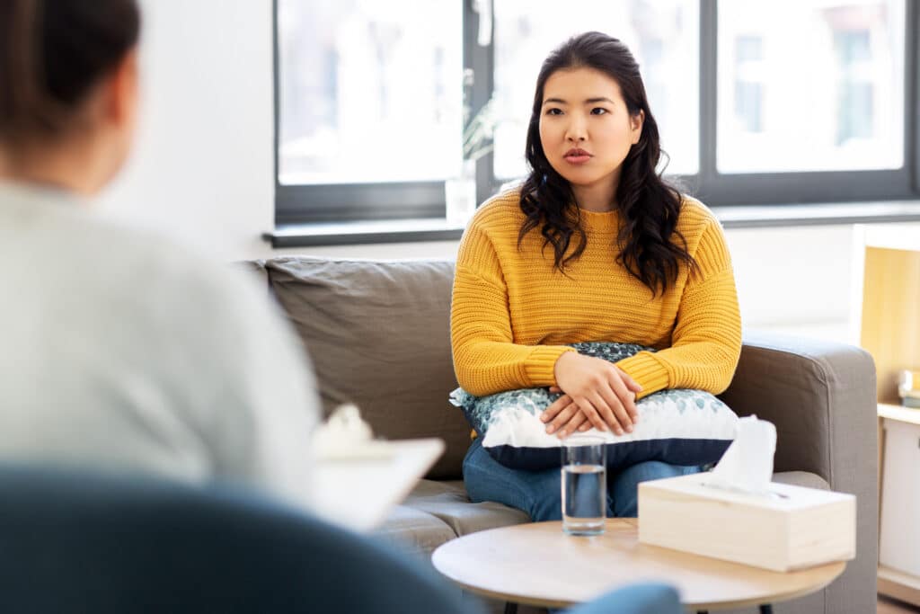 two women in consultation