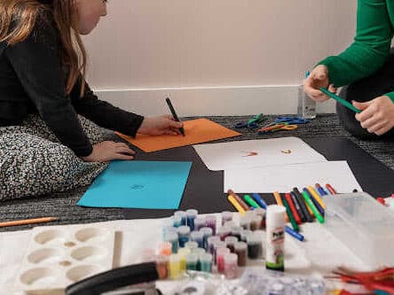 Child in play therapy with iClinician