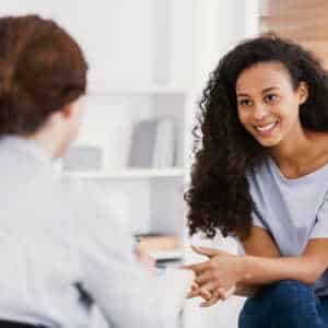 two women in therapy consultation