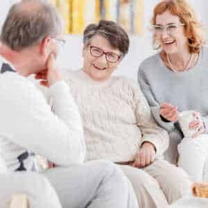 Group of people meeting in informal surroundings