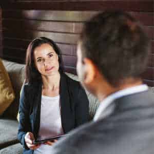 male client with female therapist